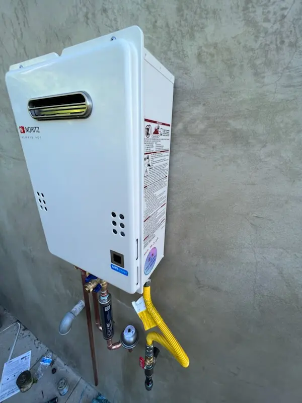 Tankless water heater installation for Indian Run Park homes